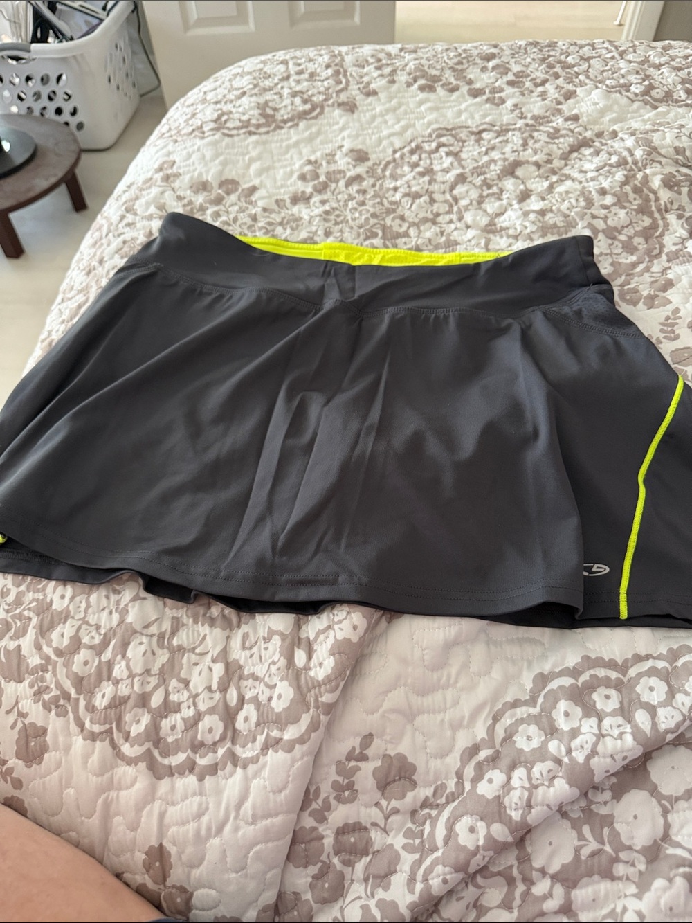 Champion Gray Skort with Neon Yellow Trim
